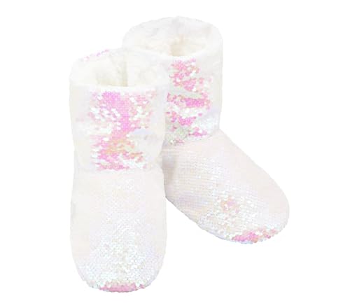 Image of Panda Bros Womens Ballerina Sequin Slippers, Bling House Slippers With Grippers