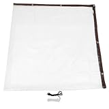 HIAKDOFT wasserdichte Transparente Hühnerstallplane mit Seil und Kabelbindern Wind Regenfeste Pe-abdeckplane für Geflügelkäfige Isolierende Winterhülle für Hühner und Küken