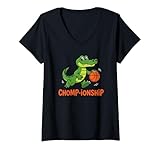 Photo Gallery donna souvenir divertenti di alligatore florida chomp-ionship maglietta con collo a v Photo Gallery donna souvenir divertenti di alligatore florida chomp-ionship maglietta con collo a v