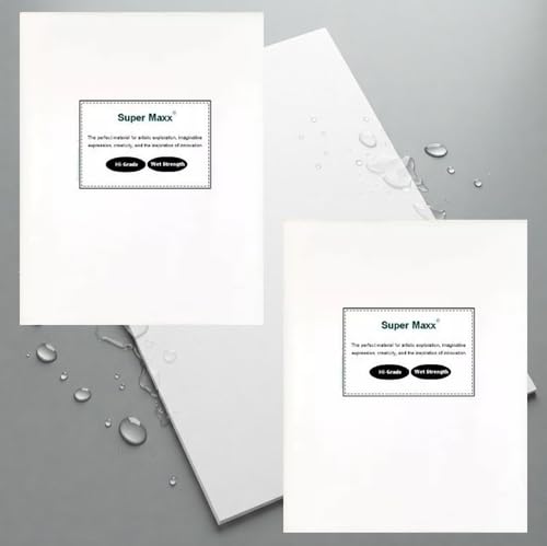 Thick & Thin  Twin Pack  Artist Teabag Paper 30cm X 100cm For Mixed Media Art And Craft Wet Strength Tissue For Printmaking Collage Gelli Plate Cyanotype Super Maxx - View #9