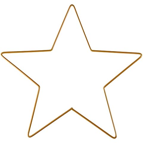 Veemoon Gold Star Wreath Frame for Decorations Cover