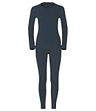 Odlo Damen ACTIVE WARM SET Langarm-Shirt mit Rundhals und Hose, India Ink, L