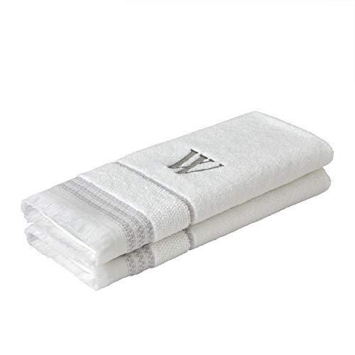SKL Home Hand Towel Set, W, Cotton, White, 16x26 - Image 3