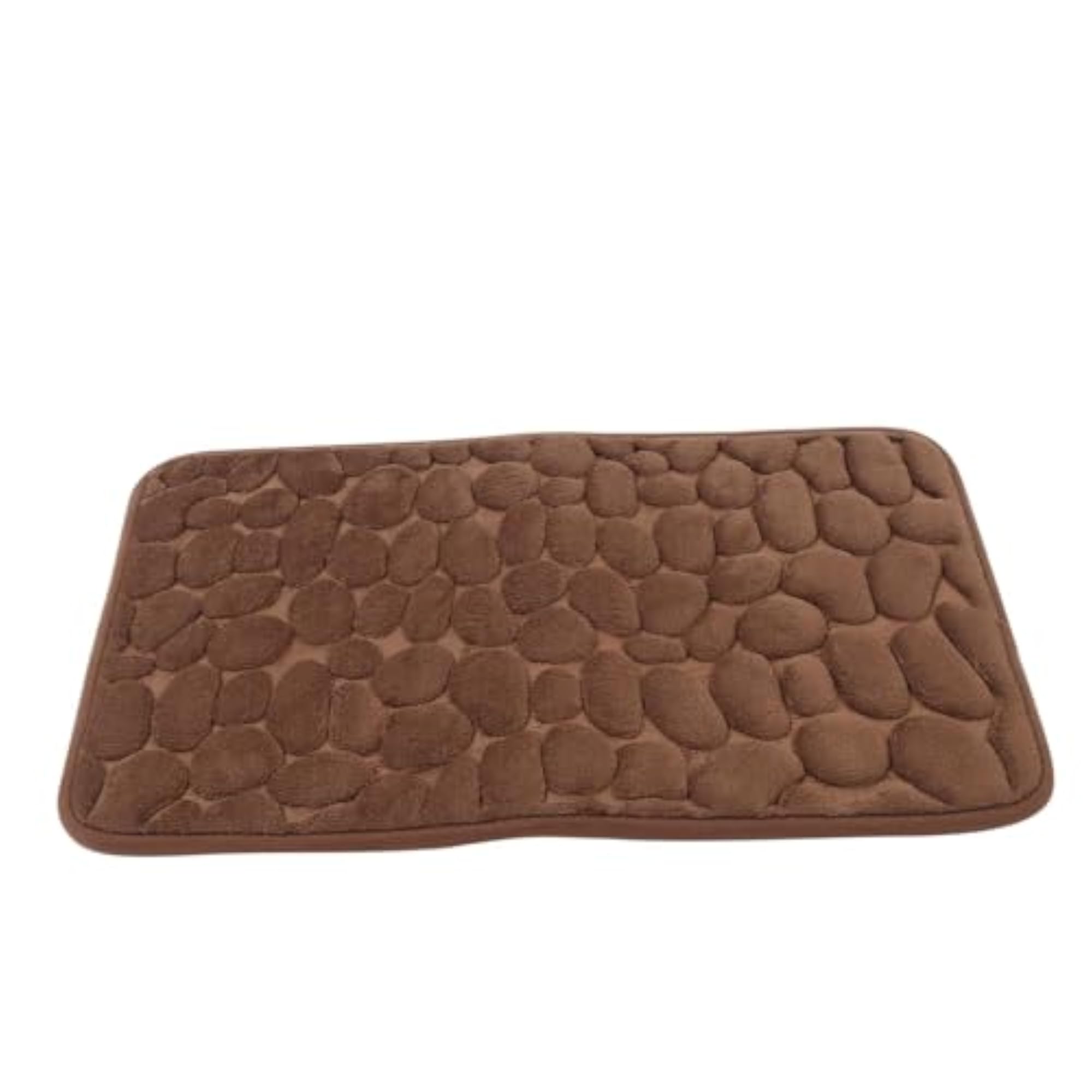 Memory Foam Bath Mat, Cobblestone Design