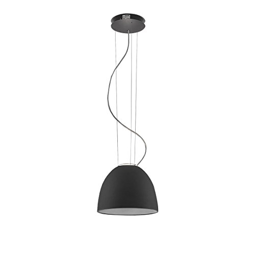 Artemide Nur Mini LED - Suspension Black Pendelleuchte in der Farbe: Schwarz, aus Aluminum, Methacrylate, Glass hergestellt, Maße: 28.5 x 36.6 cm, Durchmesser Fuß: 18 cm, A246300