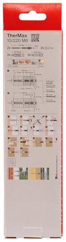 fischer Abstandsmontagesystem TherMax 10 / 220 M6 (2) für Dämmstoffe, Dämmstoffdübel zur Befestigung leichter Lasten in… – Ansicht 2