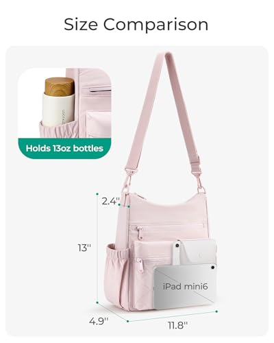 Bolso cruzado BAGSMART nylon para mujer miniatura 4