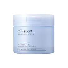 mixsoon Hyaluronic Acid Toner Pad - Deeply Hydrating and Refreshing Facial Pads, Triple Hyaluronic Acid Complex, Gentle Daily Care for Smooth Radiant Skin 180ml / 6.08 fl.oz. Korean Glass Skin Care