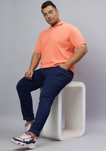 Image of Wear Your Opinion Men's Plus Size Tipped Polo Collar Neck Tshirt