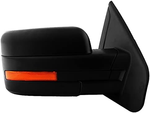 AKKON - For 07-14 Ford F150 Pickup Extending Towing Power Heated w/Amber LED Signal Mirrors Driver Left Side