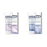 2 x 75ml Oral-B 3D White Advanced Toothpaste, Express Whitening, Glossy White, Teeth Whitening & Teeth Stain Removal, 1 x Eucalyptus Flavour + 1 x ICY Mint Flavour