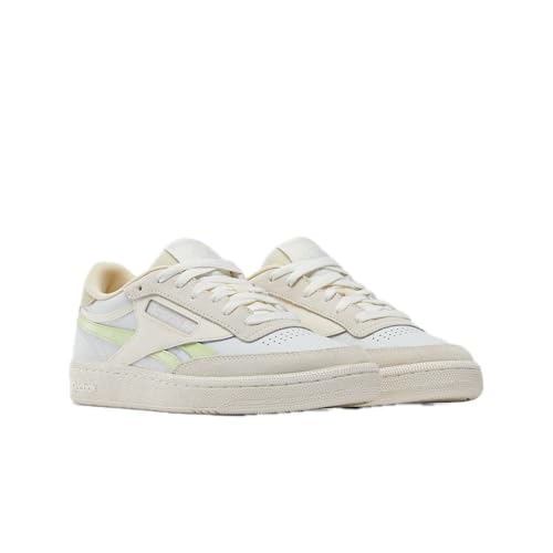 Reebok Women's Club C Revenge Sneaker, Moon/Astro Lime/Weathered White, Size 10.52
