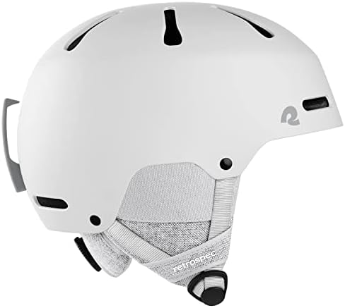 Retrospec Comstock Ski & Snowboard Helmet for Adults - Durable ABS Shell, Protective EPS Foam & 10 Cooling Vents - Adjustable Fit for Men & Women - Matte White, Small