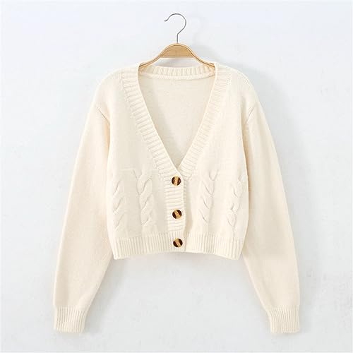 Autumn/Winter Short Style High-Waisted Slim Sweater Women Single-Breasted Womens Knitted Cardigan Sweaters Jacket4