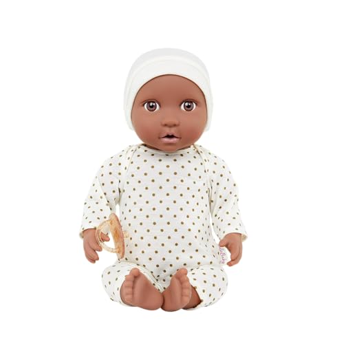 LullaBaby – Baby Puppe – Beiger Gepunkteter Schlafanzug – 36 cm...