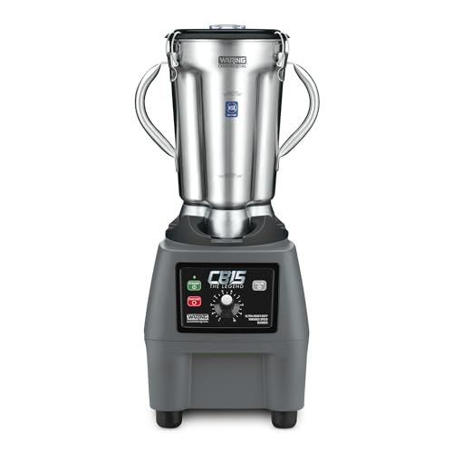 Image of Waring One-Gallon Food Blender with Variable-Speed & Stainless Steel Jar | 3.75 HP Commercial Motor, Precise RPM, 1-Gallon Stainless Steel Jar, 100+ Cycles a Day, Restaurants, NSF Certified