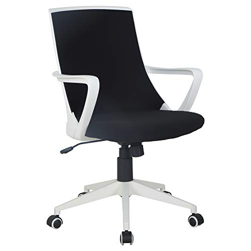 HOMCOM Silla de Escritorio y Oficina Juvenil Silla de Ordenador Ergonómica con Altura Ajustable y Tejido de Malla 59x61x93-103cm