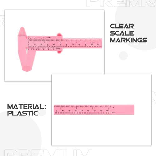 Calibrador deslizable plástico 15 cm 4 piezas DOITOOL miniatura 3