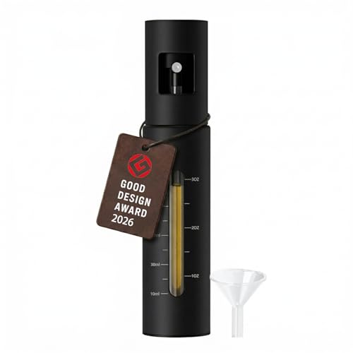 POWERLAND Vaporisateur d'Huile en Acier Inoxydable avec Protection UV – Pour une Cuisine Saine Pulvérisateur pratique pour un dosage précis | Idéal pour...