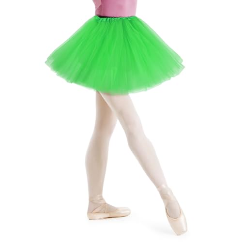 AYBUY Damen Tutu Klassisch Rock, Elastisch 3 Lagig Tüll Tüllrock, Ballett Tüllrock, Petticoat Unterrock Rock für Fasching Karneval Motto Party...