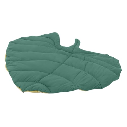 GRIRIW Pet Mat for Cats and Dogs: Leaf Shaped Dog Crate Pad - Cotton Cushion for Kennels and Cages - Washable Cozy Sleeping Pad 25.55x24.76inch