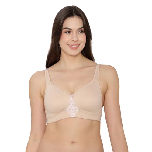 Image of Kalyani Chase Double Layered Cups Center Lace Full Coverage Seamless Bra