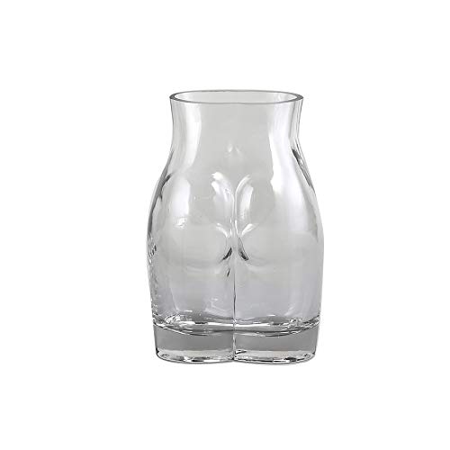 MaygoneGlass Clear Female Body Flower Vase Woman Artificial Flowers Vases For Living Room Bedroom Home Decoration