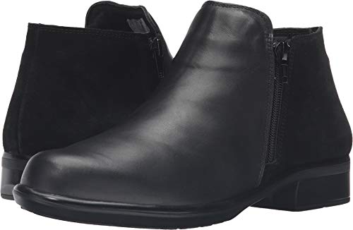 NAOT Women's Helm Bootblack Raven Lthr/Black Suede 9-9.5 M US