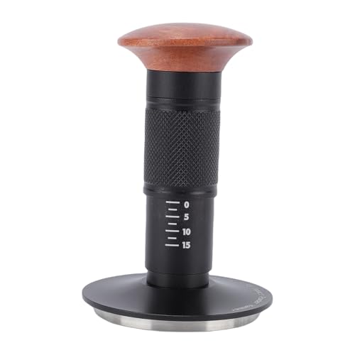 GLOGLOW Tamper de café de 58 Mm, Diseño Automático de Rebote Ergonómico Eficiente de Acero Inoxidable Manipulador de Prensa de café para Baristas y Profesionales en el Hogar