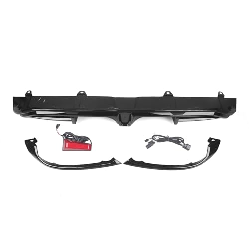 Difusor parachoques trasero Civic Hatchback 2022 2023 2024 labio spoiler protector negro brillo 2