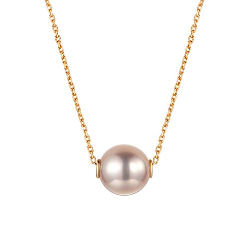 Collier perle ronde or 18 carats pour femme - L'éclat intemporel du luxe véritable
