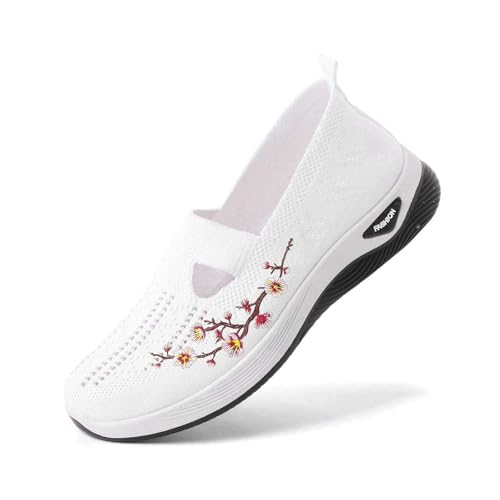 Générique Chaussures Orthopédiques Femme Baskets sans Laçage Légères, Tennis Confortables à Plateforme pour Marche, Amortissement Accru Soulagement des...