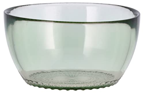 BITZ Kusintha Schale, Schüssel aus Glas, 12 cm, Grün