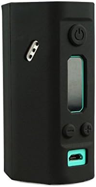 Wilkwish Wismec Reuleaux RX200 Case,Silicone Case for Wismec Reuleaux RX200 Sleeve Cover Skin Wrap (Black)