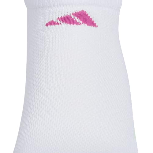 adidas Meias unissex atléticas acolchoadas (6 pares) para crianças, meninos e meninas, duráveis, res