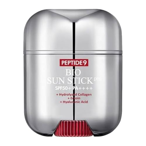 Peptide 9 Bio Sun Stick Hochwirksamer Sonnenschutz-Stick mit Peptiden Unisex Bio Sonnenstick LSF 50+ Kompakter tragbarer UV-Schutzstift Unsichtbarer Schutz für Gesicht & Körper