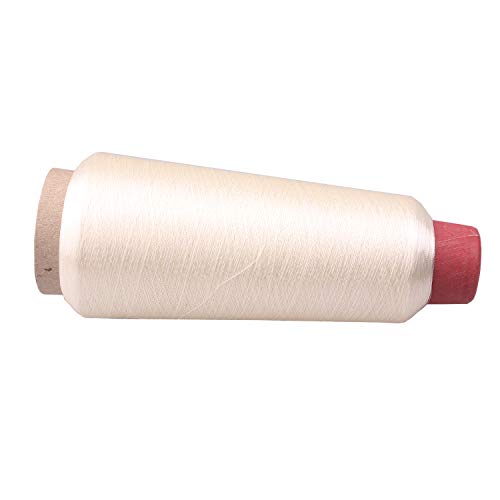 Image of Cream Ivory Off White Sparkle Metallic Threads Machine Embroidery - 5000 Yards per roll