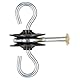 Agrarzone 10x Torgriffisolator drehbar - robuste Weidezaun Torisolatoren mit Öse - verzinkt & robust - ideal für Torgriff Weidezaun
