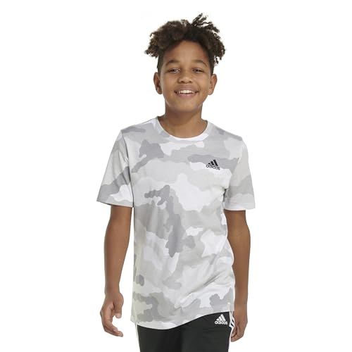 adidas Boys' Short Sleeve Cotton Camo Print T-Shirt3