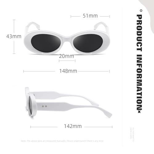 Oval Sunglasses Womens Men Fashion Trendy Sun glasses Retro Shades Star style3