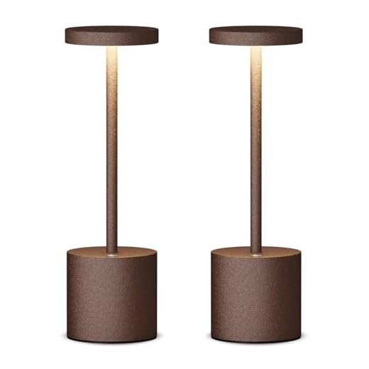 SAKRINGT 2 Pack Cordless Table Lamp Rechargeable, 5000mAh Battery Operated Portable LED Table Light with Dimming, 10-30H Runtime for Restaurant, Patio, Outdoor, Deck, Garden