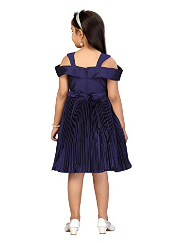 Image of Aarika Girl's Silk Fit and Flare Knee-Length Special Occasion Dress