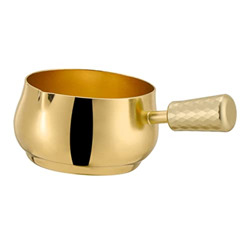 COLLBATH Stainless Steel Sauce Cup Kitchen Decir Kitchen Decore Sauce Cup with Handle Small Sauce Bowl Coffee Creamer Coffee Pot Sauce Jugs Creamer Dipping Sauce Cups Soy Sauce Bowl