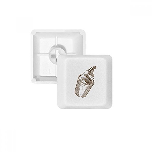 Tasse Ice Cream Keycaps PBT pour personnaliser votre bureau d'écrivain