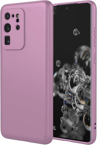 Image of DIZORO Samsung Galaxy S20 Ultra Case 6.9inch, Liquid Silicone Gel Rubber Shockproof Case Soft Microfiber Cloth Lining Cushion Compatible with Samsung S20 Ultra (Lilac)