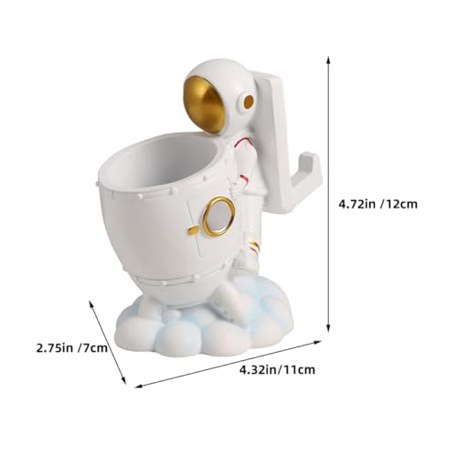 Idée cadeau originale : le porte-pinceaux de bureau astronaute au design spatial unique - 3
