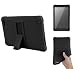 MatrixPad Z1 7 inch Tablet Case, [Kickstand] Shockproof Silicone Case Cover + PC Tablet Bracket Stand Case for Vankyo MatrixPad Z1 7 inch Tablet (Black)