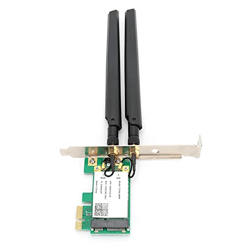 Tarjeta de Red Inalámbrica PCIe 2.4GHz/5GHz 300Mbps para PC de Escritorio, Adaptador WiFi de Banda Dual 802.11AN con Antenas, Soporta Windows 7/8/10 miniatura 3