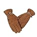 ZHIQIANG wuli Store Gants d'hiver à la Mode Chaude écran Tactile équitation Coupe-Vent Peluche Interne capteurs Chauds Velours Gants Femmes Gants en Plein air (Color : Brown, Size : M)