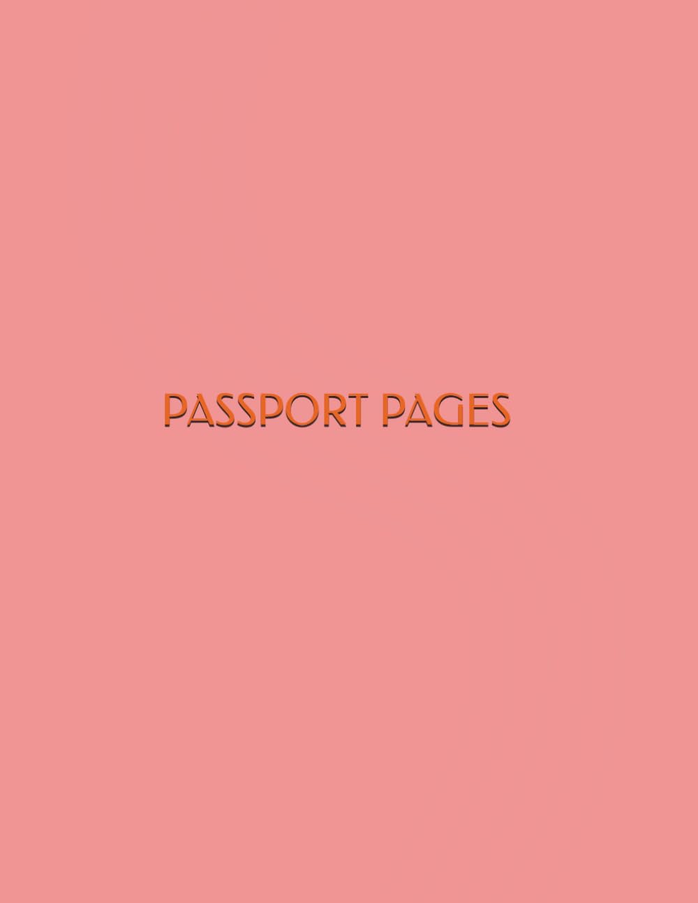 Passport Pages: LARGE EDITION Euro Travel Coloring and Activity Book